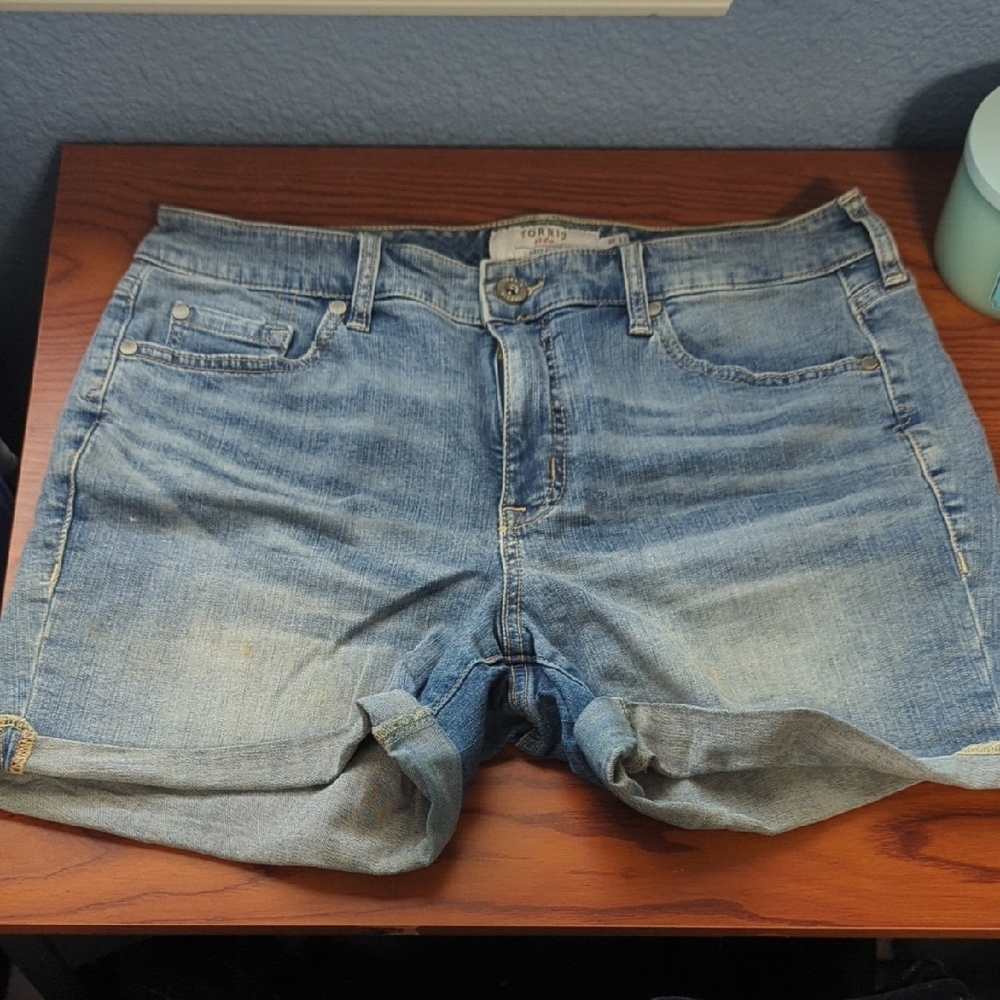 Torrid Light Blue Jean Shorts